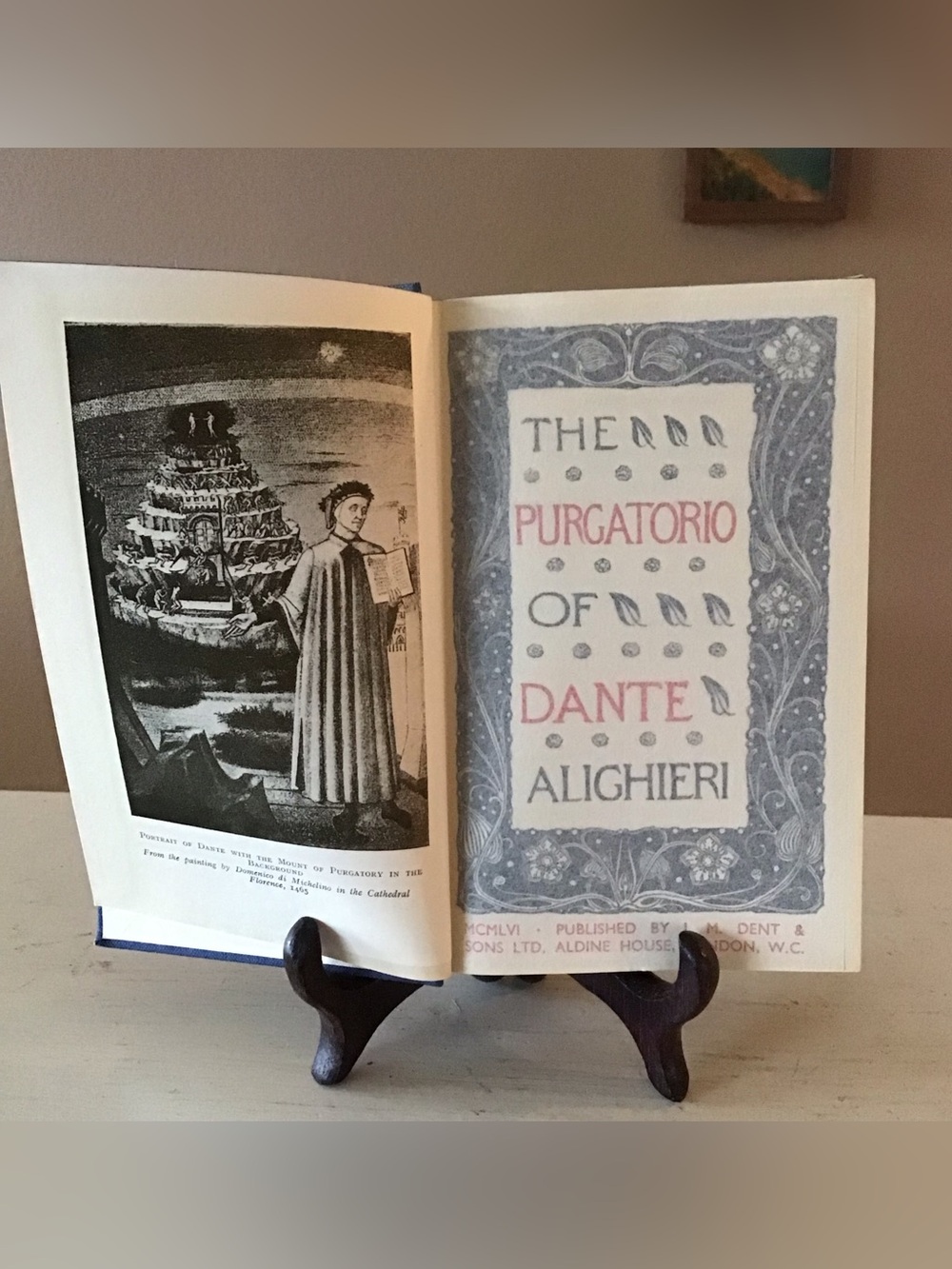 Vintage 1956 Purgatory Dante Alighieri Printed in London